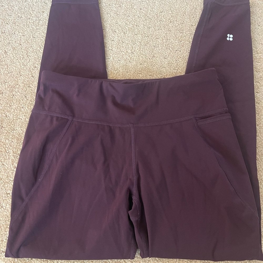 Sweaty Betty Burgundy Power Leggings